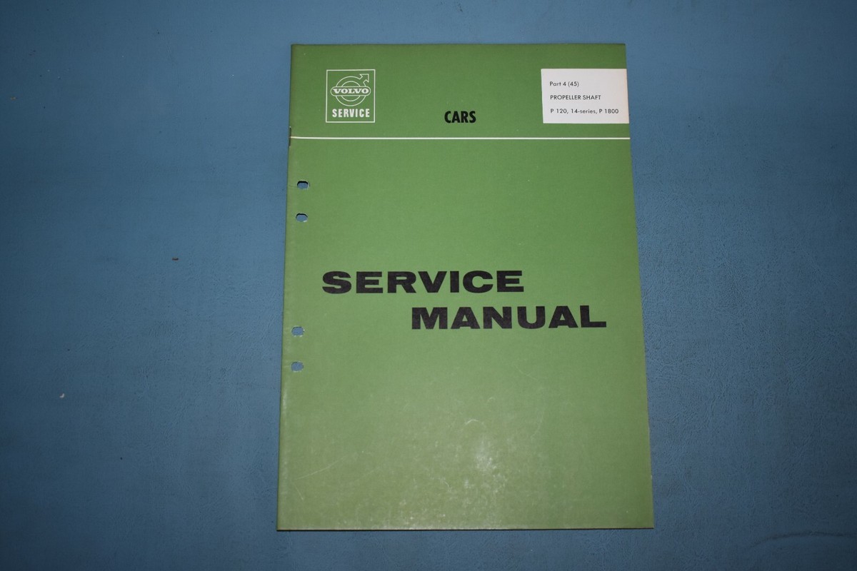view cover of P120 P1800 Propeller Shaft Shop Service Repair Manual by Volvo
