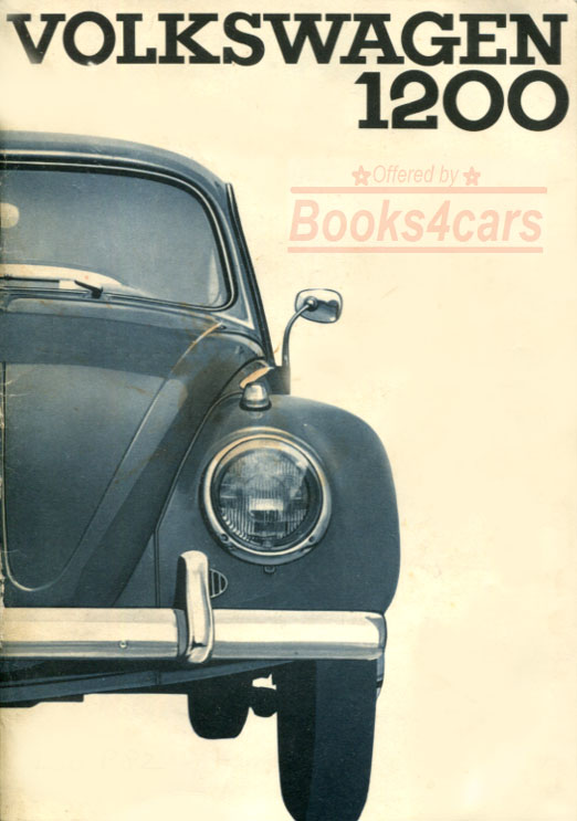 view cover of 1964 Volkswagen 1200 Beetle Owners Manual by VW