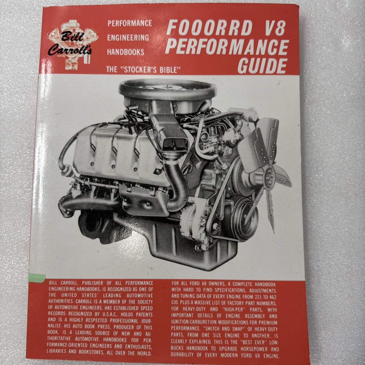 view cover of Ford V8 Performance Guide Stockers Bible by Bill Carroll
