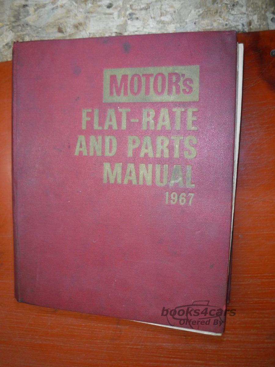 view cover of 1960-1967 Flat Rate & Parts Manual, 39th Edition by Motor for American cars