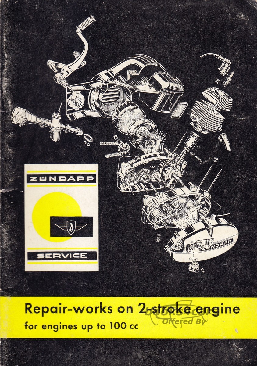 view cover of 1966 Shop Service Repair Manual for 2-Stroke Engine up to 100 cc by Zundapp Motorcycle