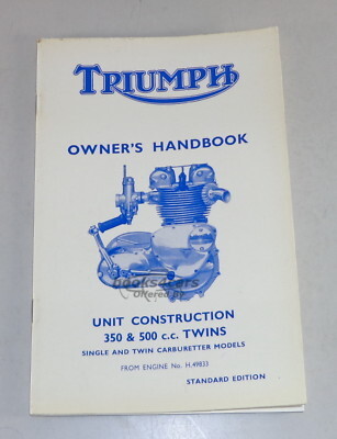 view cover of Owners Manual Handbook for Triumph 350 & 500 US 1966