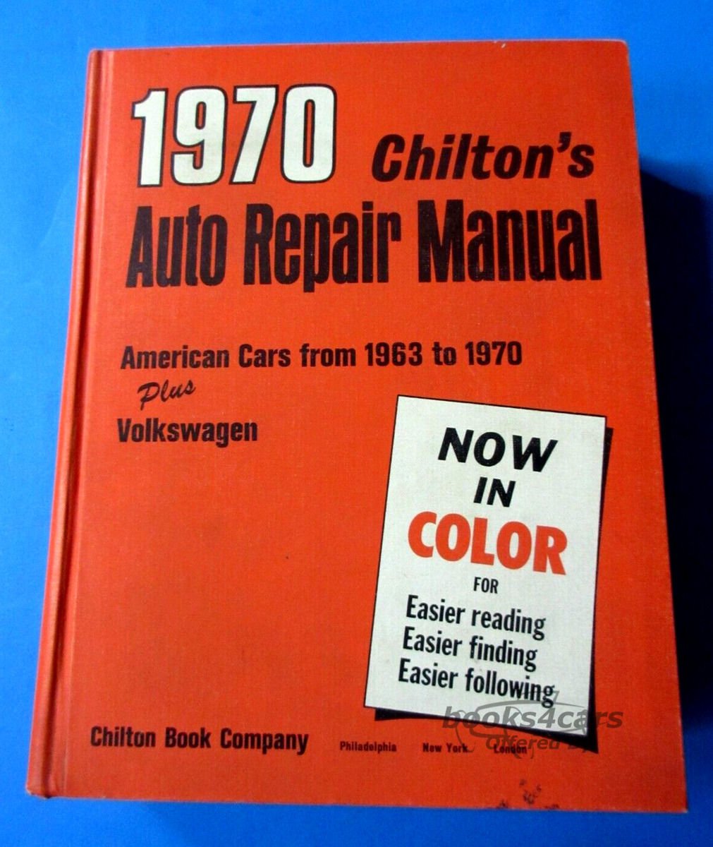 view cover of 1963-1970 Chilton's Domestic Auto Shop Service Repair Manual (also covers Volkswagen)