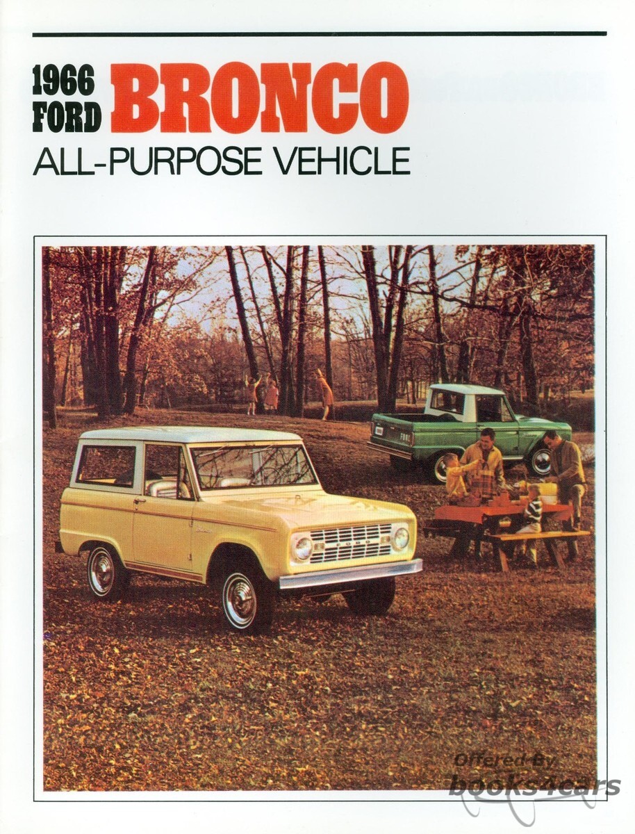 view cover of 1966 Bronco Sales Brochure by Ford Truck