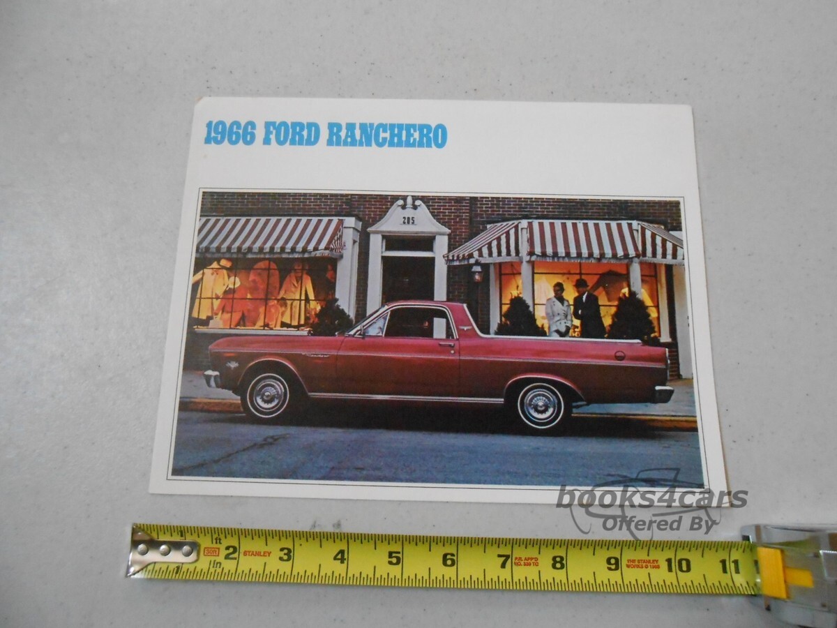 view cover of 1966 Ford Ranchero Car Sales Brochure