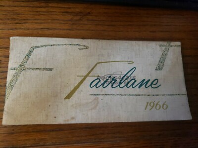 view cover of 1966 Fairlane Owners Manual by Ford