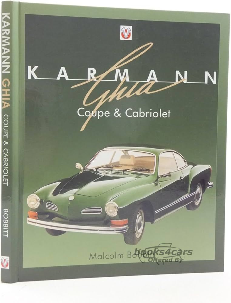 view cover of VW Karmann Ghia History book: 112 pages by M. Bobbitt about sporty Volkswagen