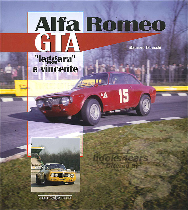 view cover of Alfa Romeo GTA history in English hardcover by Tabucchi