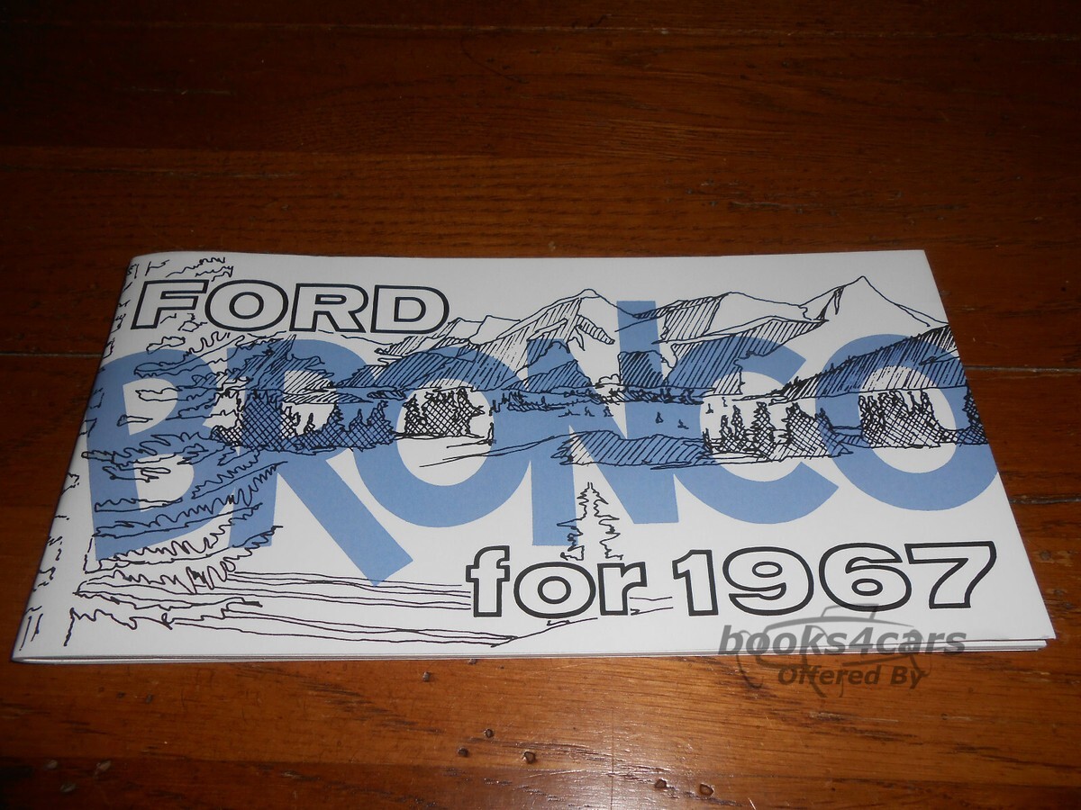 view cover of 1967 Bronco Owners Manual by Ford