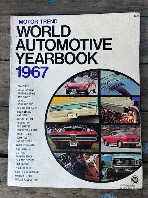 view cover of 1967 World Automotive Yearbook by Motor Trend 224 pages
