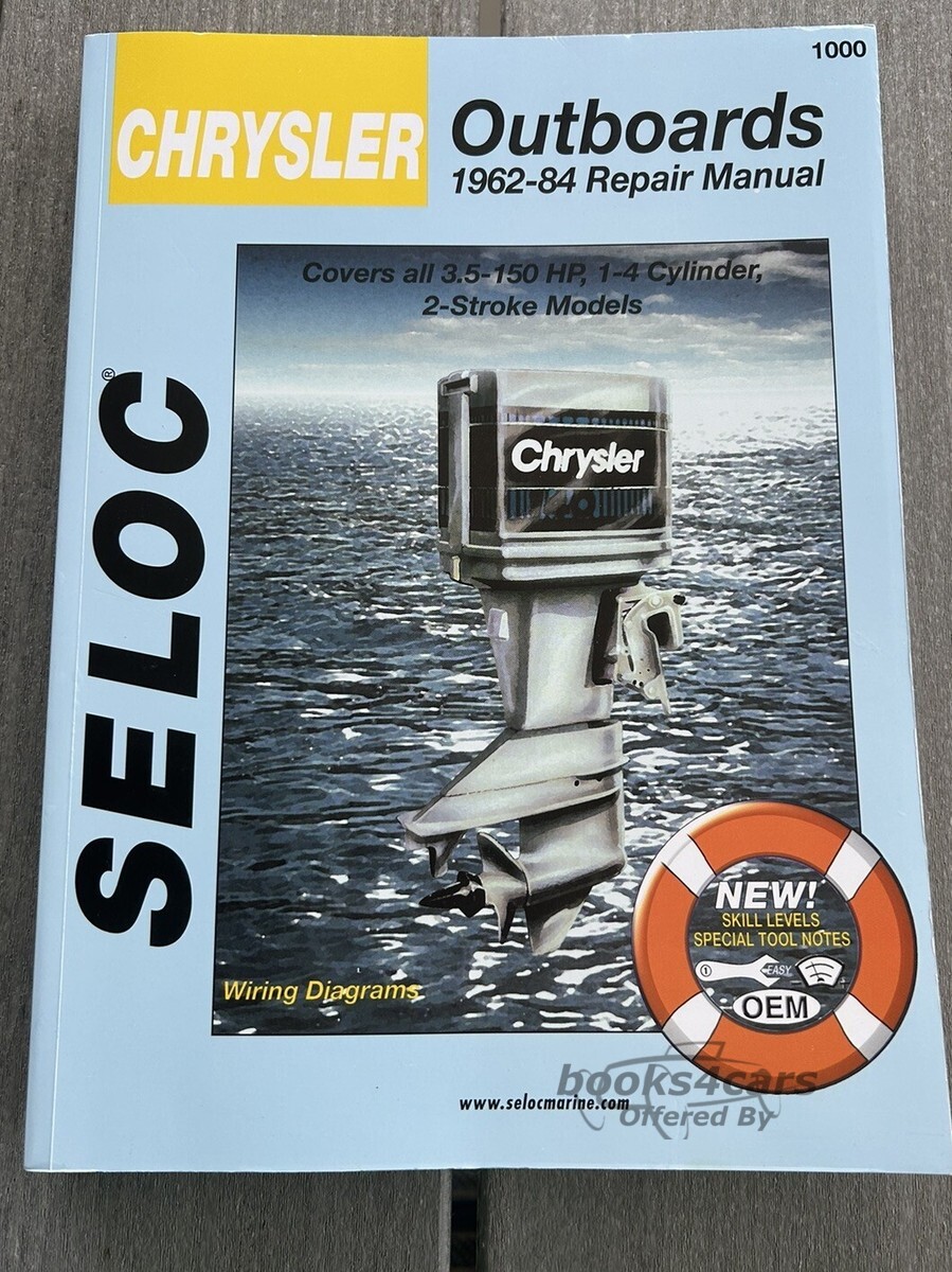 view cover of 1962-1984 Outboards, All Engines Covers all Chrysler 3.5-150 Hp 1 to 4-cylinder 2-stroke models Maintenance and Repair Manuals
