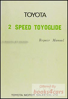 view cover of 1968 Corolla 1100 Automatic Transmission (Toyoglide) manual by Toyota