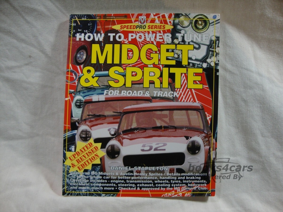 view cover of Power Tune Midget & Sprite for Road & Track 160 pgs. by D. Stapleton complete guide to modification for high performance