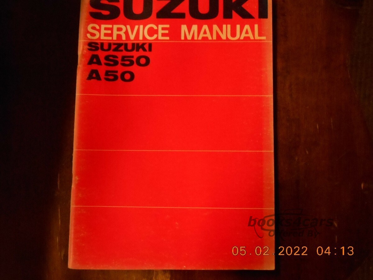 view cover of 1968 Suzuki AS50 A50 Shop Service Repair Manual