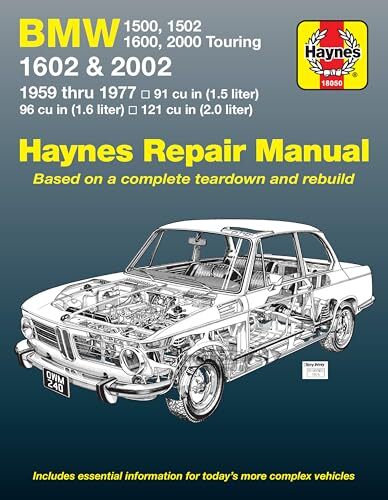 view cover of 1959-1977 1500 1502 1600 1602 2000 2002 BMW shop service Repair manual by Haynes
