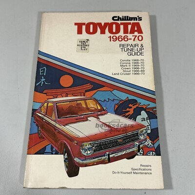 view cover of 1966-1970 Toyota Repair & Tune up guide Corolla Corona Mark II Crown Land Cruiser FJ & Stout by Chiltons