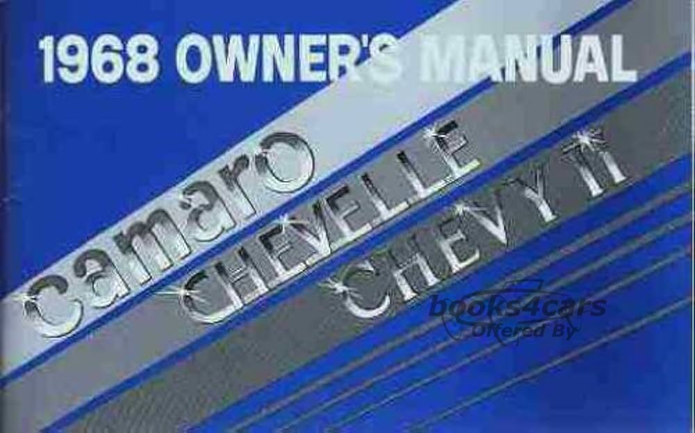 view cover of 1968 Camaro Chevelle Chevy II & Nova Owners manual by Chevrolet