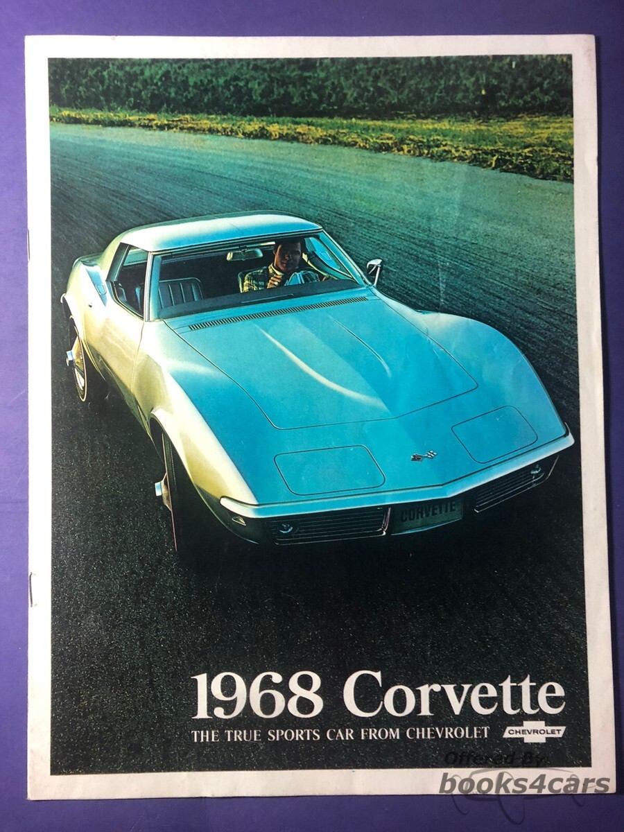 view cover of 1968 Corvette Sales Brochure in color by Chevrolet