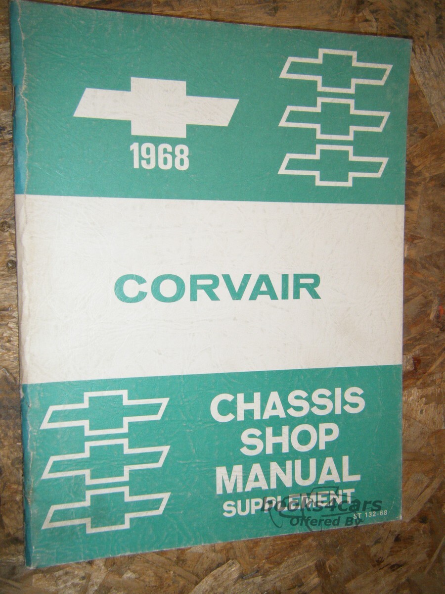 view cover of 1968 Corvair Shop service repair manual supplement by Chevrolet 1965 Corvair service manual needed also