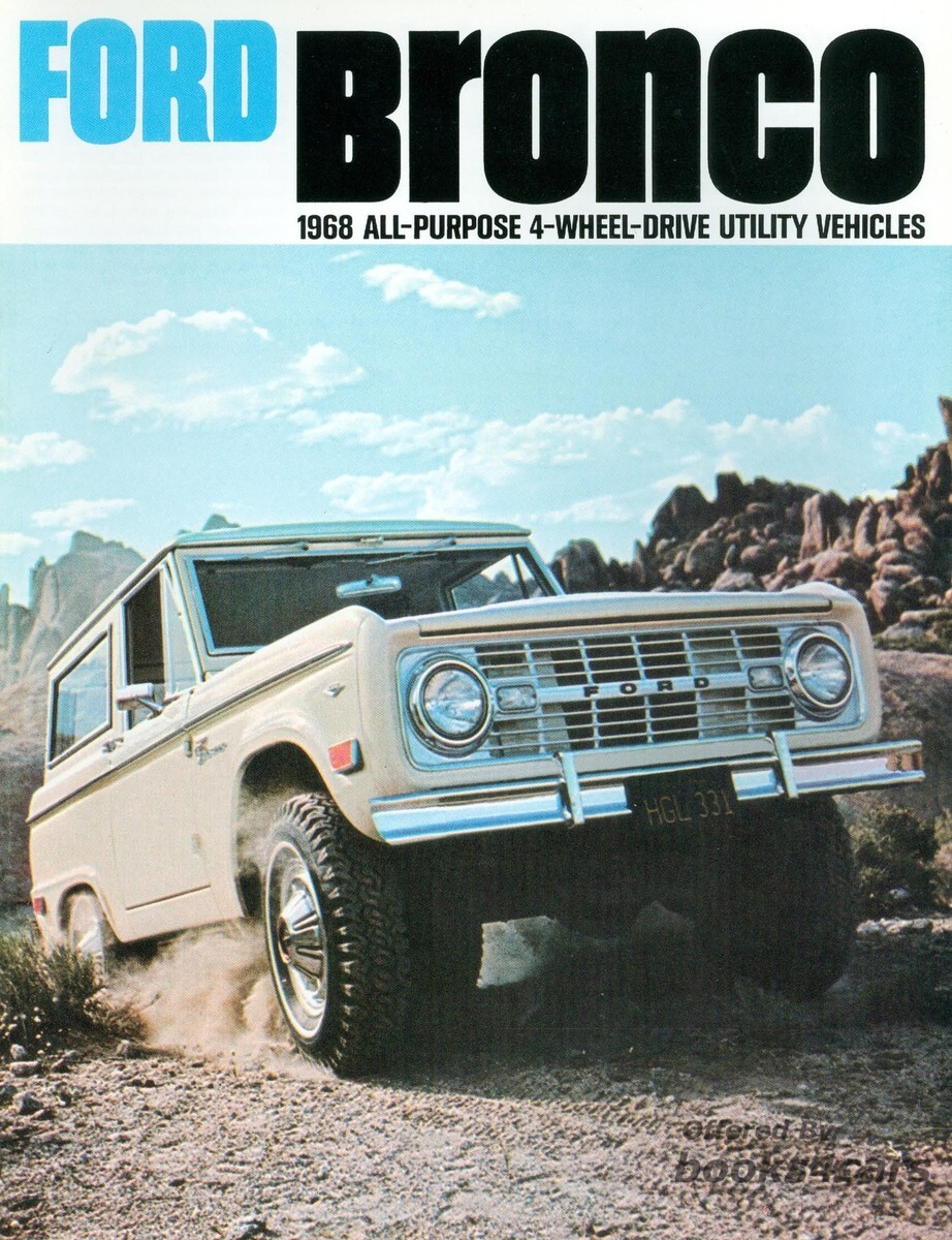 view cover of 1968 Bronco Sales Brochure by Ford