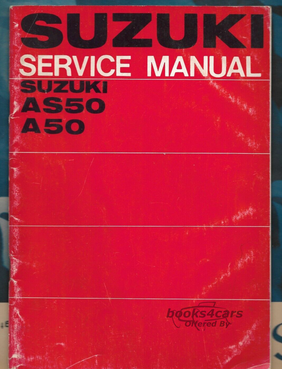 view cover of 1968 Suzuki A AS50 Shop Service Repair Manual - 48 pages