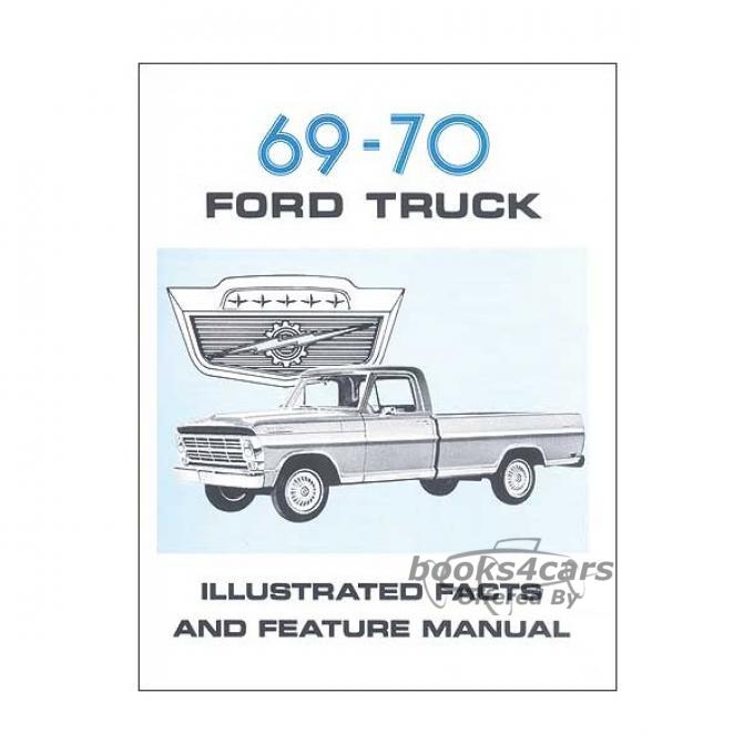 view cover of 1969-1970 Ford Pickup Truck facts & features manual F100 F150 F250 F350 F-100 F-150 F-250 F-350