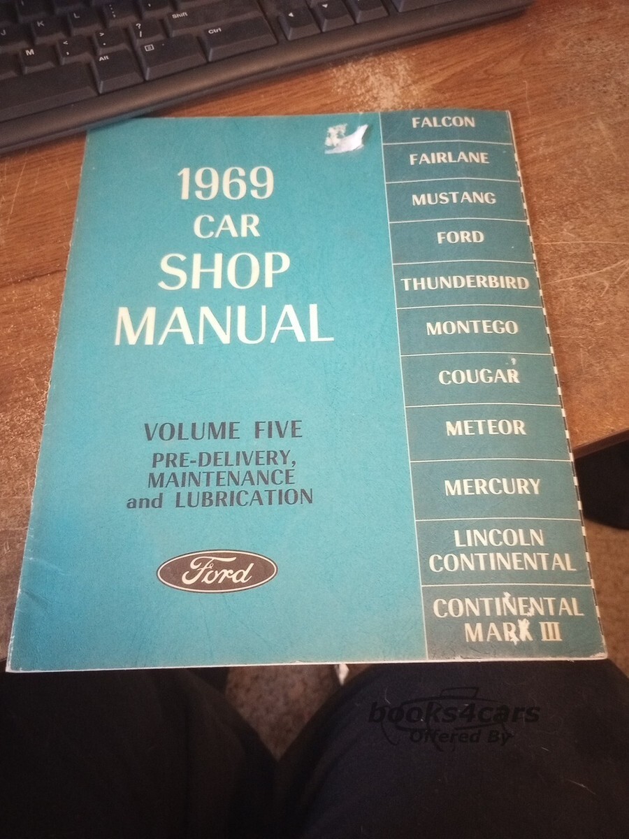 view cover of 1969 Pre-delivery maintenance & lube shop manual by Ford, Vol. 4.