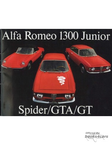 view cover of 1969 Alfa Romeo 1300 Junior Spider GTA and GT