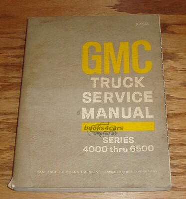 view cover of 1969 Truck Shop Service Repair Manual by GMC series 4000-6500