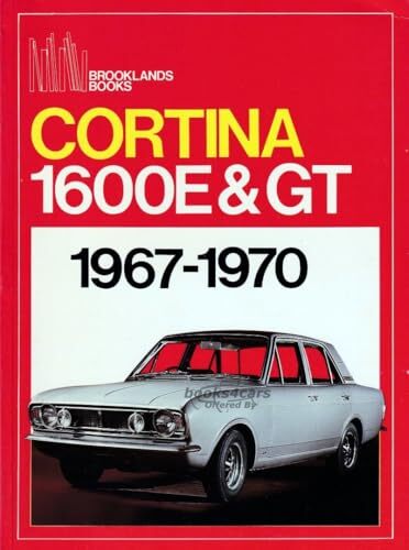 view cover of 1967-1970 Cortina 1600E & GT portfolio of articles about compact Ford 100 pgs compiled by Brooklands