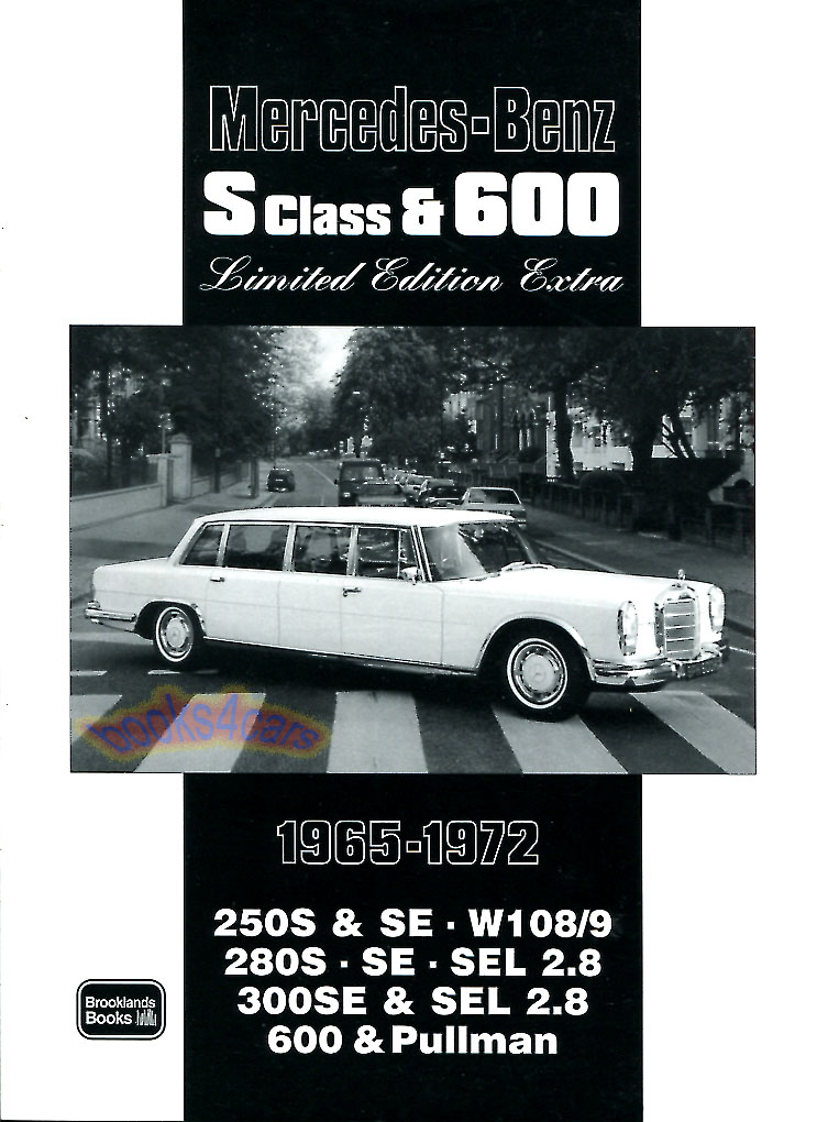 view cover of 1965-1972 Mercedes S Class & 600 Limited Edition Extra Portfolio of articles 136pg
