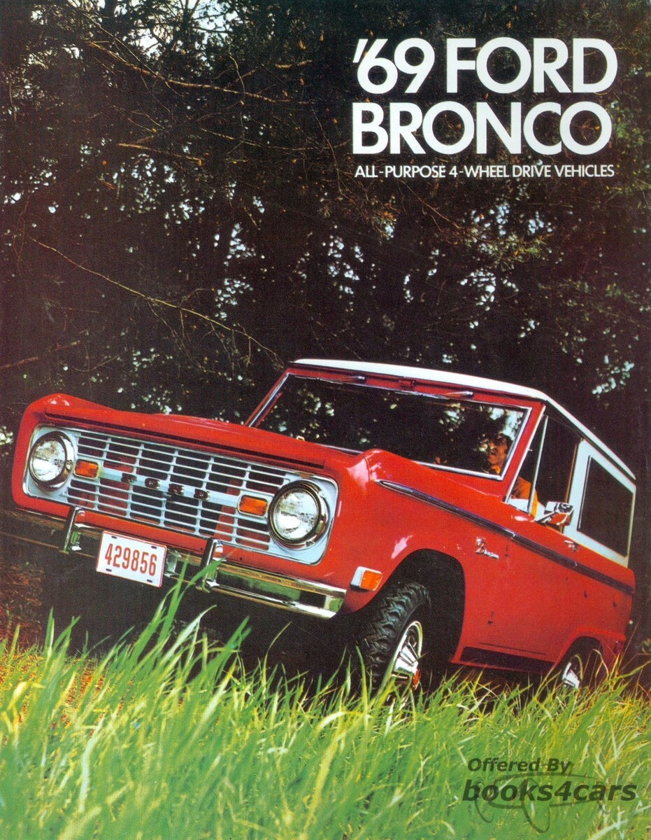 view cover of 1969 Bronco Sales Brochure by Ford