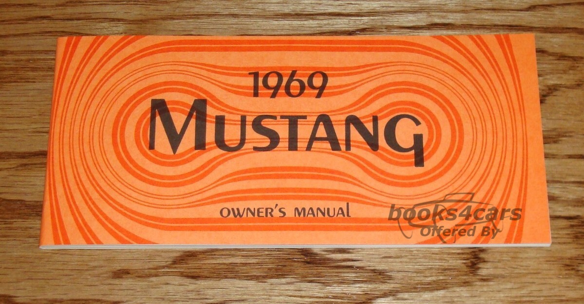 view cover of 1969 Mustang Owners manual by Ford