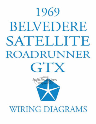 view cover of 1969 Belvedere Satellite Road Runner & GTX Wiring Diagram Manual by Chrysler Plymouth Dodge