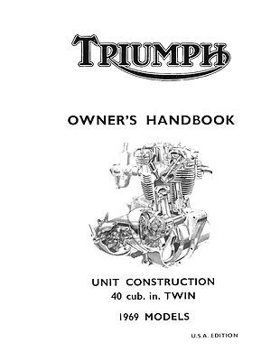 view cover of 1969 Bonneville Owners Manual by Triumph Motorcycle