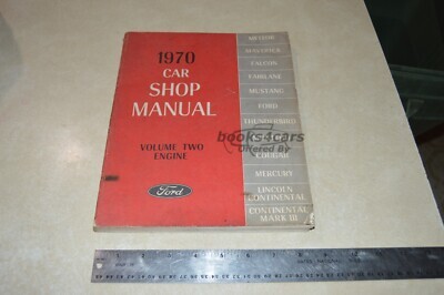 view cover of 1970 Engine Shop manual for Ford car, Volume 2