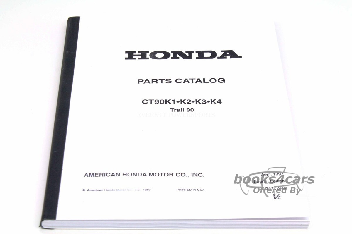 view cover of CT90 Parts Manual by Honda Trail 90 K1 K2 K3 K4