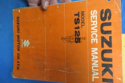 view cover of 1970 TS125 Shop Service Repair Manual by Suzuki for TS 125