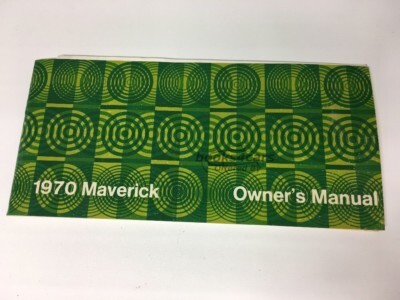 view cover of 1970 Maverick owners manual by Ford
