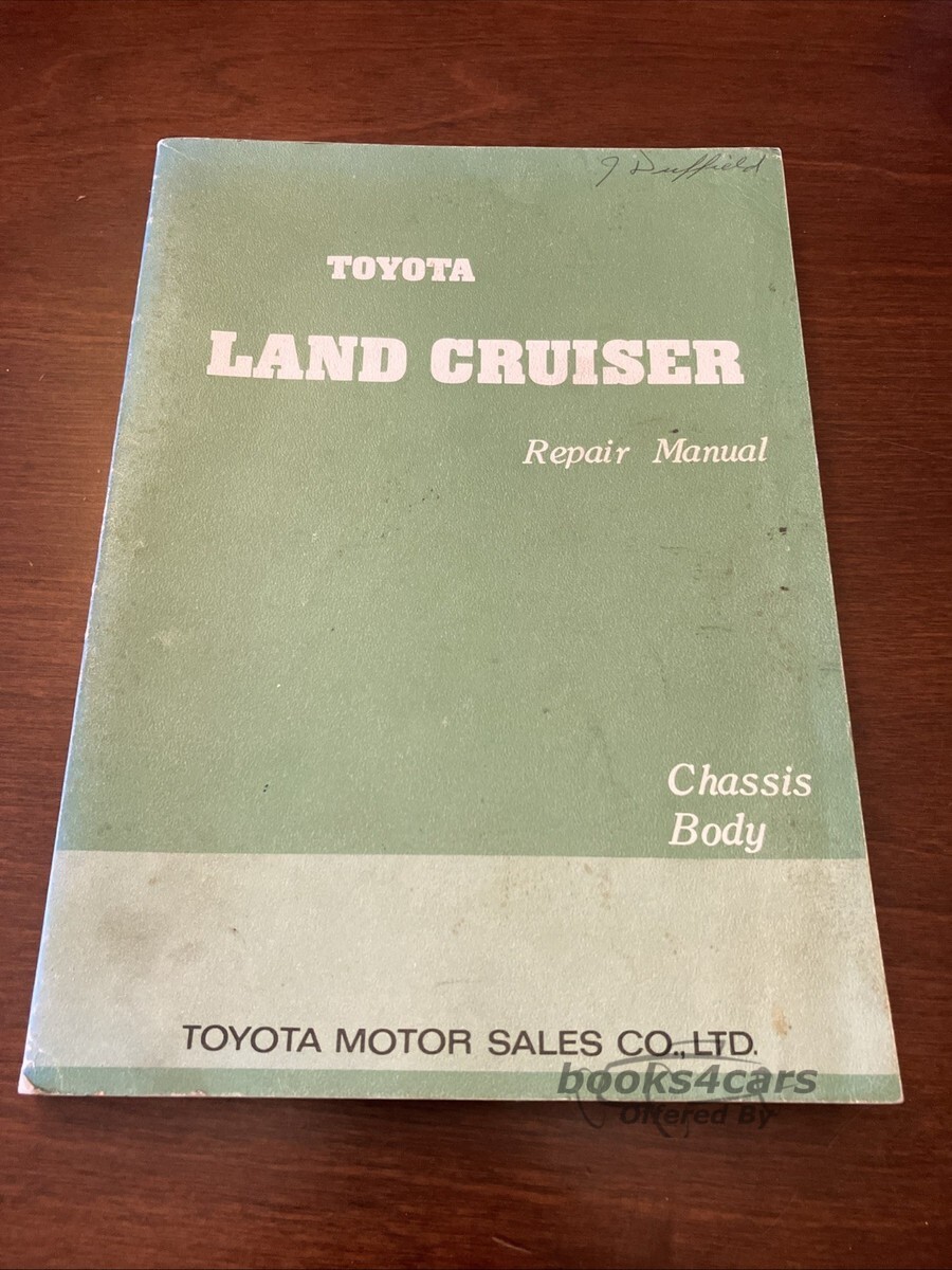 view cover of FJ55V Land Cruiser wagon shop service repair chassis & body manual by Toyota