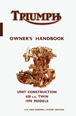 view cover of Owners Manual Handbook for 650 US 1970 by Triumph