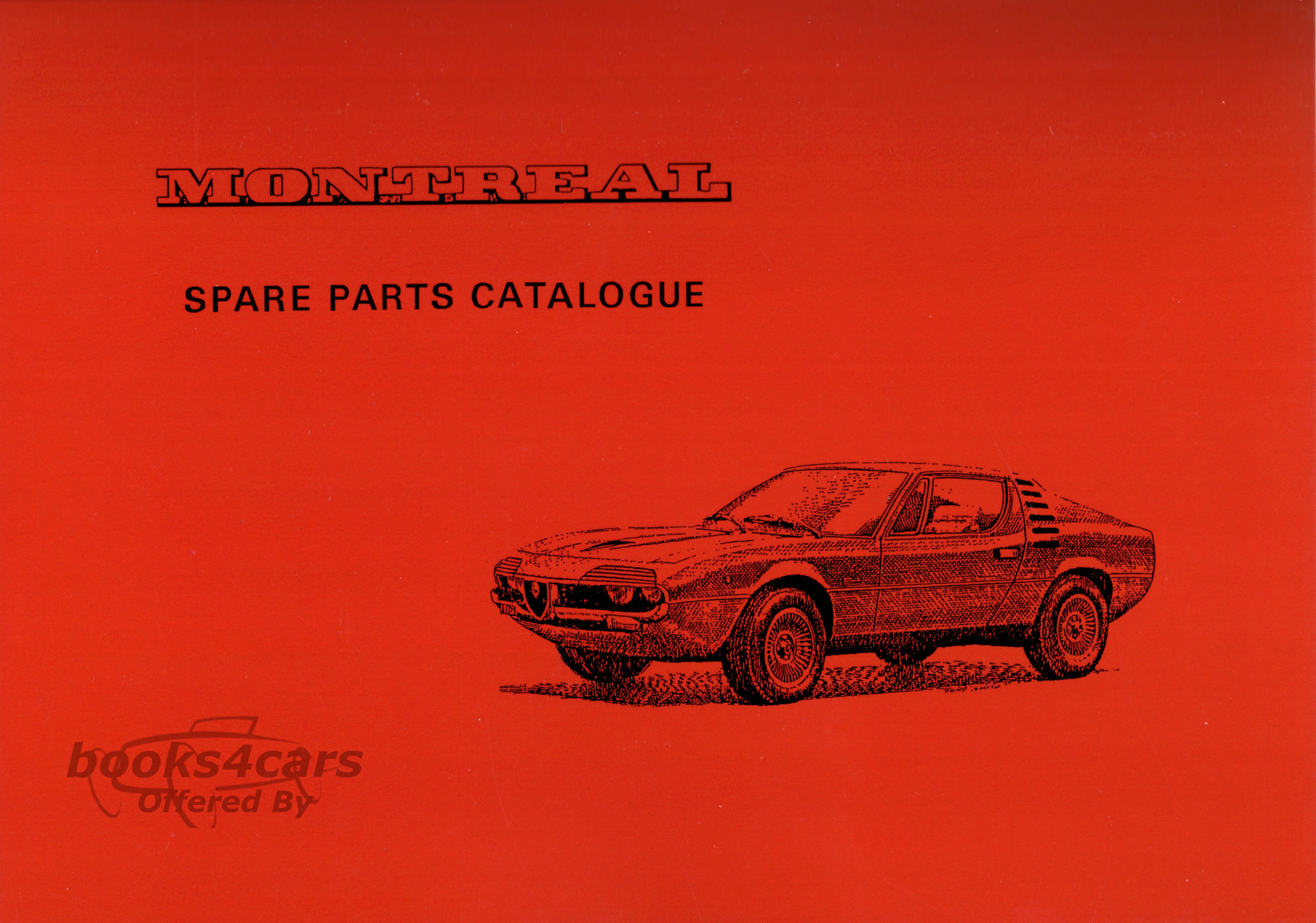 view cover of Montreal Parts Manual by Alfa Romeo: 509 pages