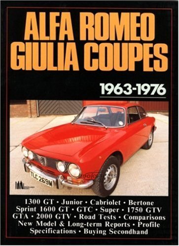 view cover of 1963-1976 Giulia Portfolio of Aricles on Alfa Romeo coupes, 100 pgs, compiled by Brooklands