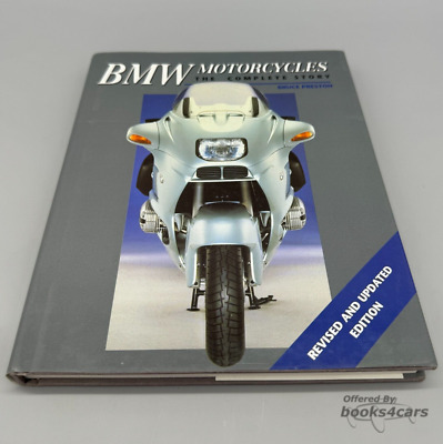 view cover of BMW Motorcycles The Complete Story by Bruce Preston 176 hardbound pages many B&W & color photos illustrations 1913-1995
