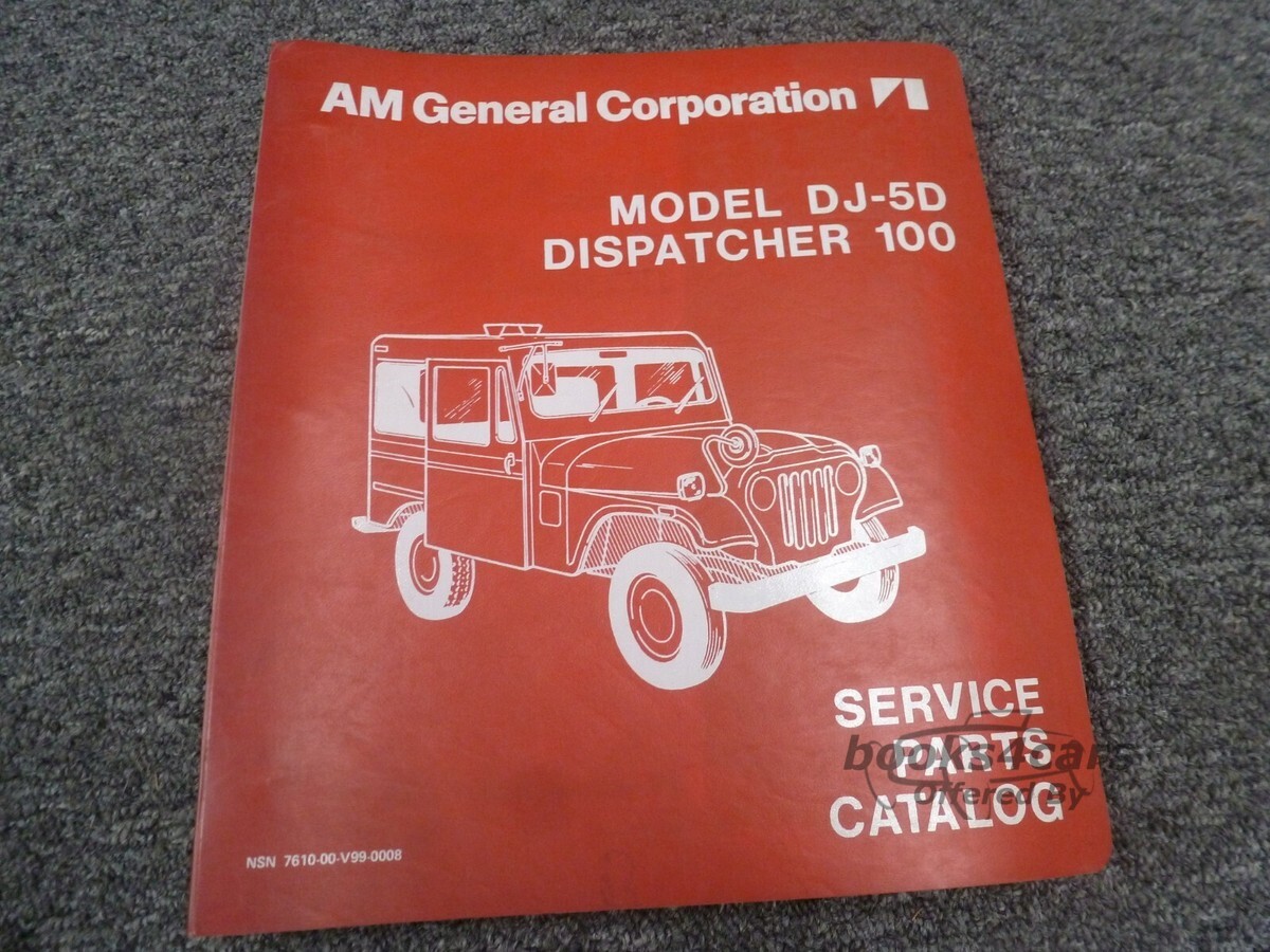view cover of Dispatcher 100 DJ5 Postal Jeep Parts Manual by Jeep & AM General