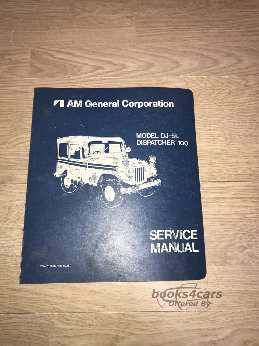 view cover of Dispatcher 100 DJ 5B Postal Jeep Shop Service Repair Manual by Jeep & AM General