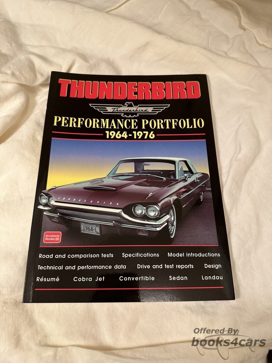 view cover of 1964-1976 Thunderbird Performance Portfolio 140 pages by RM Clarke