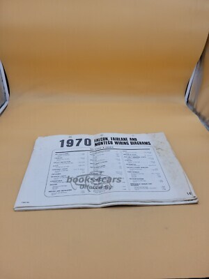 view cover of 1970 Ford Falcon Fairlane and Montego Electrical Wiring Diagrams