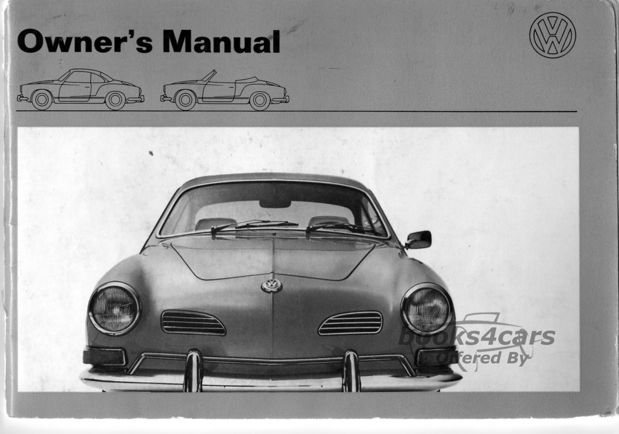 view cover of 1970 Volkswagen Karmann Ghia Owners Manual