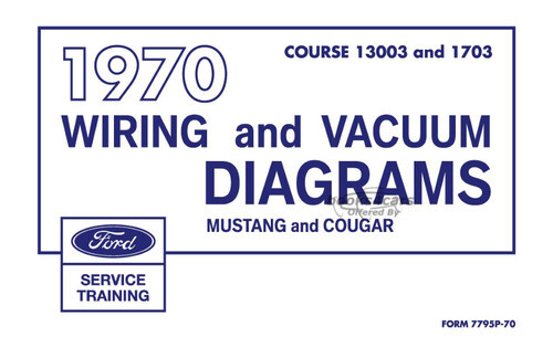view cover of 1970 Mustang Wiring Diagram manual by Ford